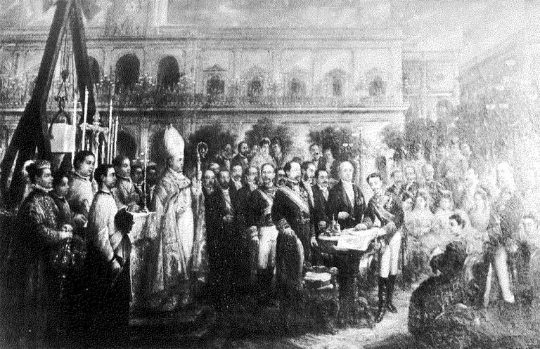 Alfonso XII firmando