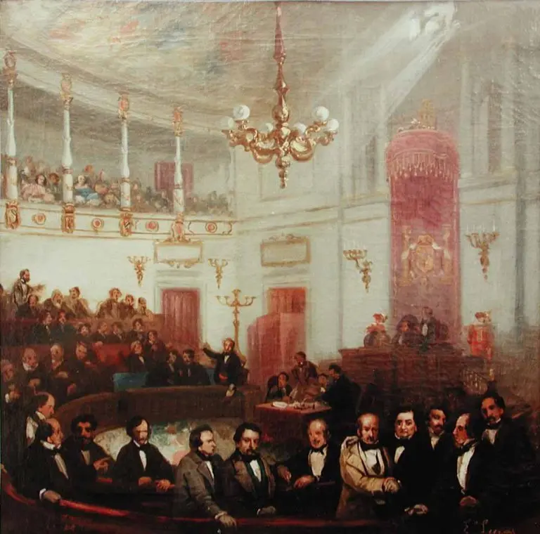 Escena en el Congreso